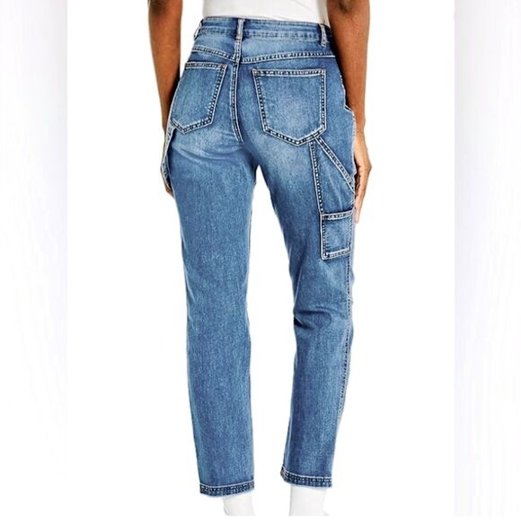 Tribal Jeans Audrey MidRise Girlfriend Carpenter Ankle Jeans size 8 - Picture 2 of 13